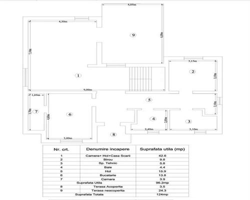 Vila P+E 181 mu, beci, drum 16 m, Vorovesti, Miroslava