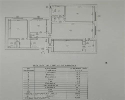 Podu Ros  Palas,  apartament 4 camere fara risc seismic!