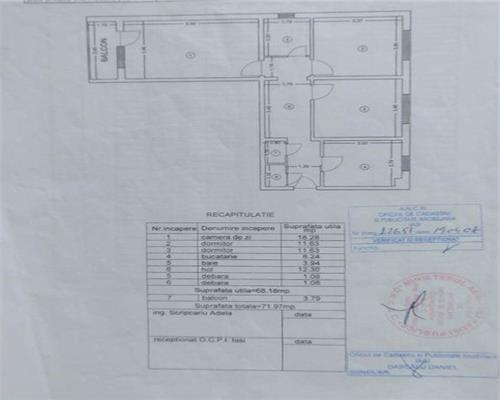 Apartament 3 camere decomandat de vanzare Mircea - Galata