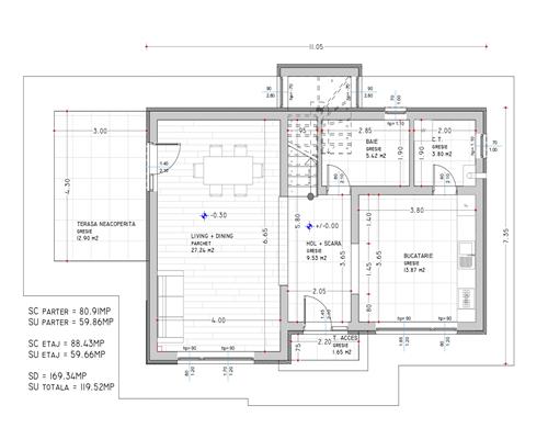 Casa de vanzare P+1, 120 mp, individuala, zona Dorobanti