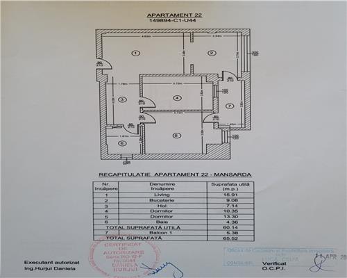 Apartament 3 camere Pacurari Alpha Bank