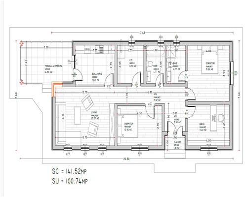 Casa P 4 cam, 2bai,  Valea Adanca Miroslava