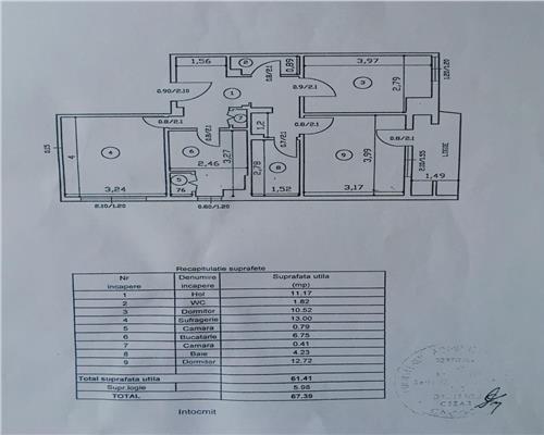 Apartament 3 camere de vanzare Gara